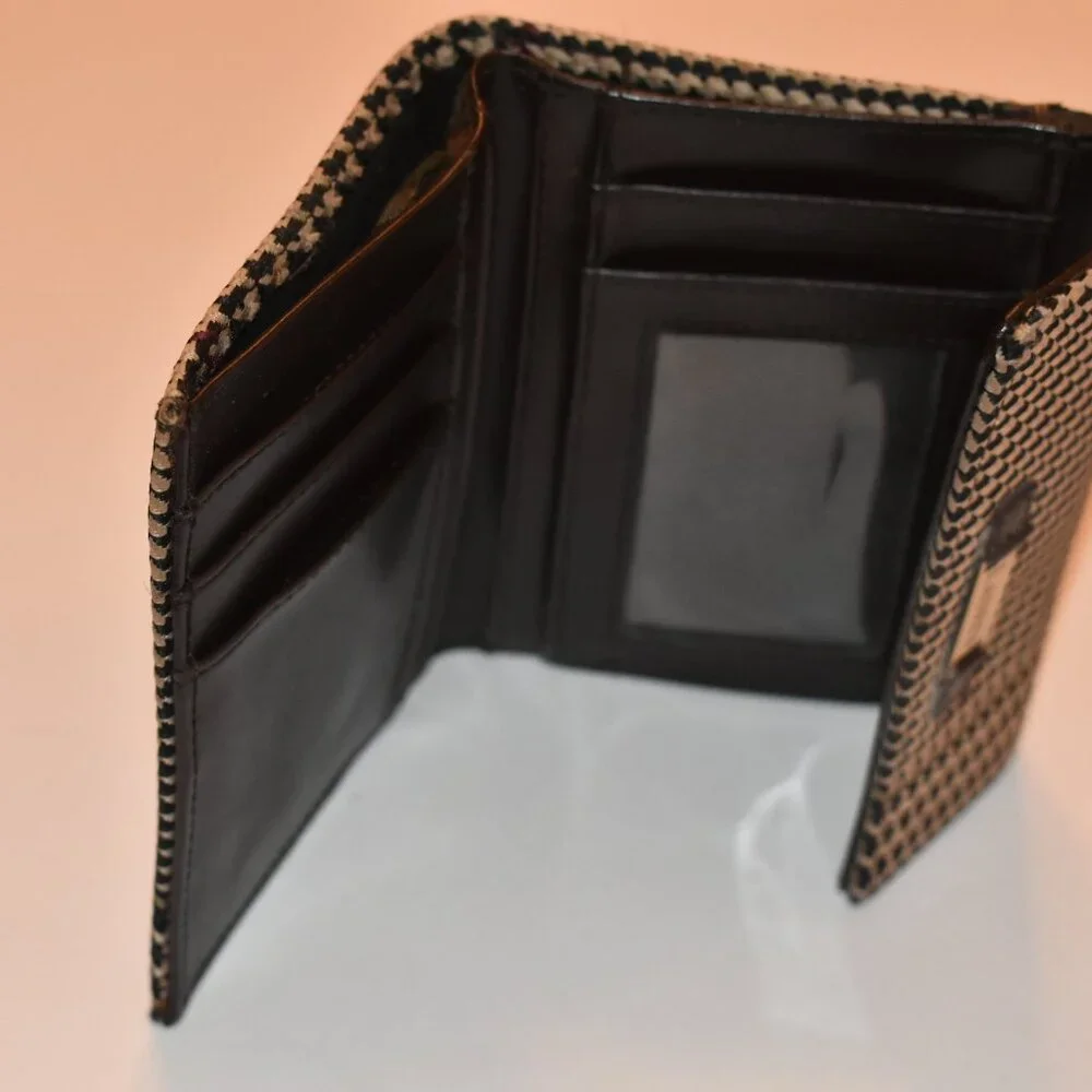 Vintage Ralph Lauren Houndstooth trifold wallet